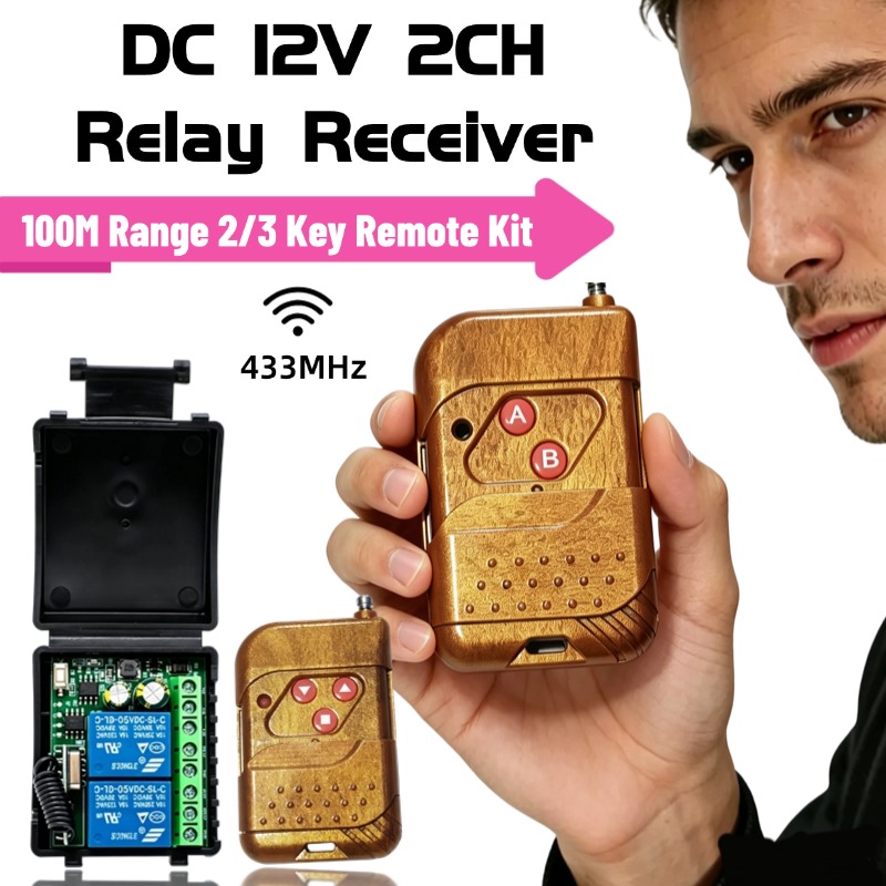 433Mhz Receiver Module - Moduł przekaźnikowy 433.92Mhz DC 9-30V 12V