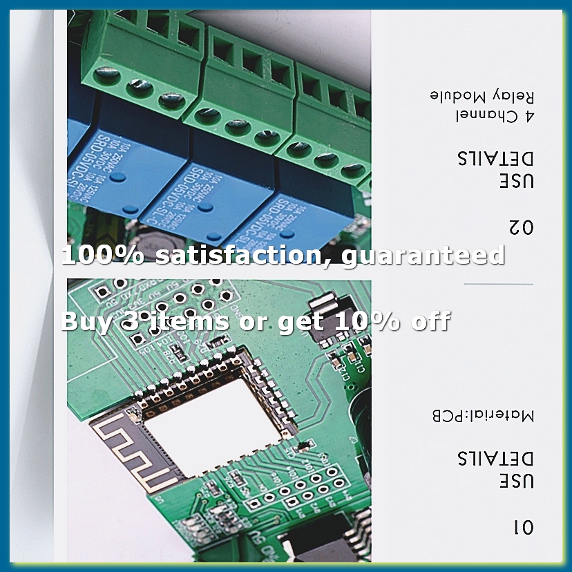 Relay 8 Channel Board - Moduł przekaźnikowy ESP8266 Wireless WIFI 4-kanałowy