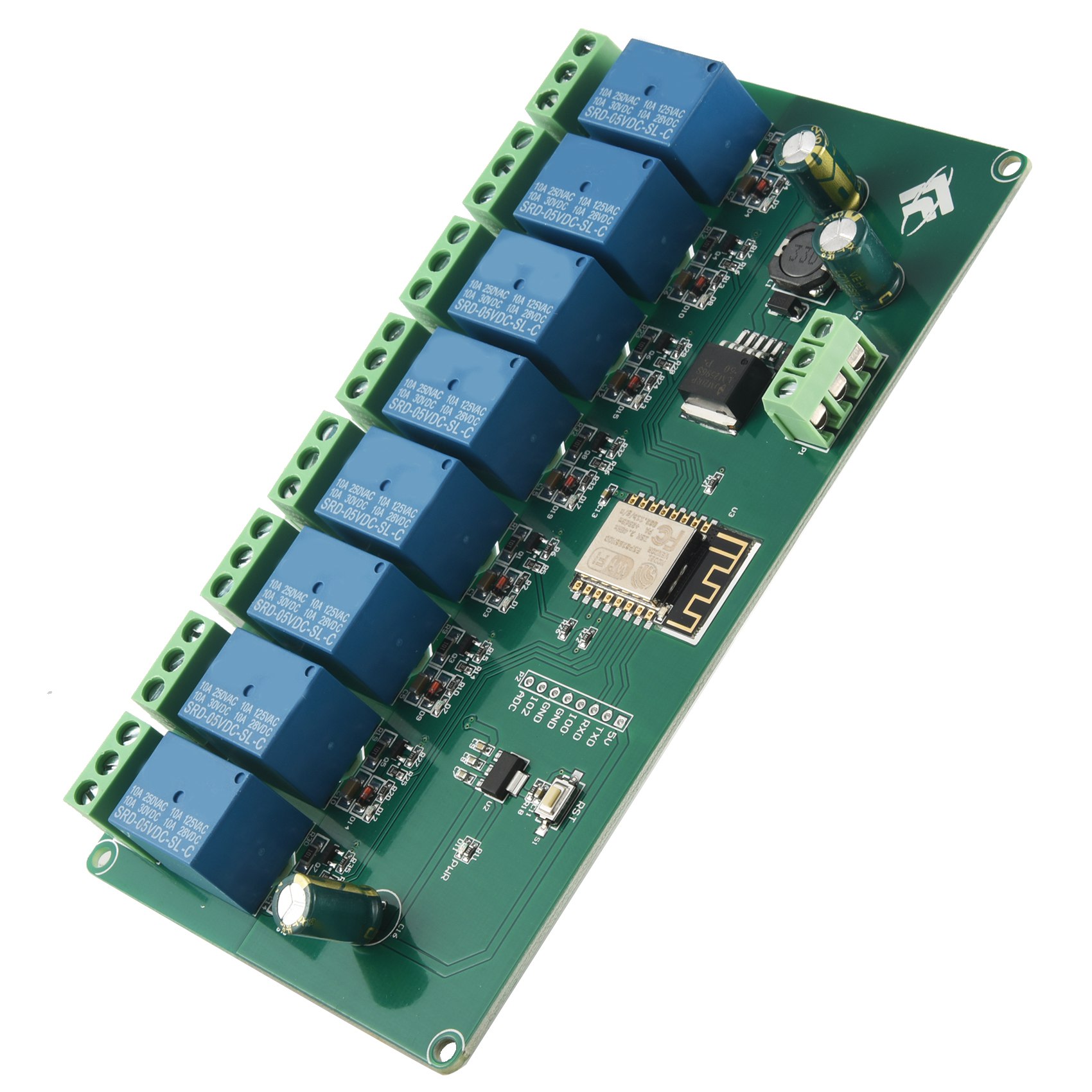 (ABDH) ESP8266 WIFI 8-kanałowy – Relay 8 Channel Board recenzja i cena