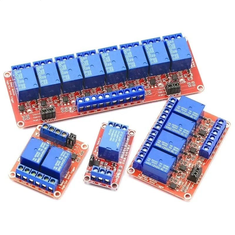DC 5V 12V 24V 1 2 4 6 8-kanało – Relay 8 Channel Board recenzja i cena