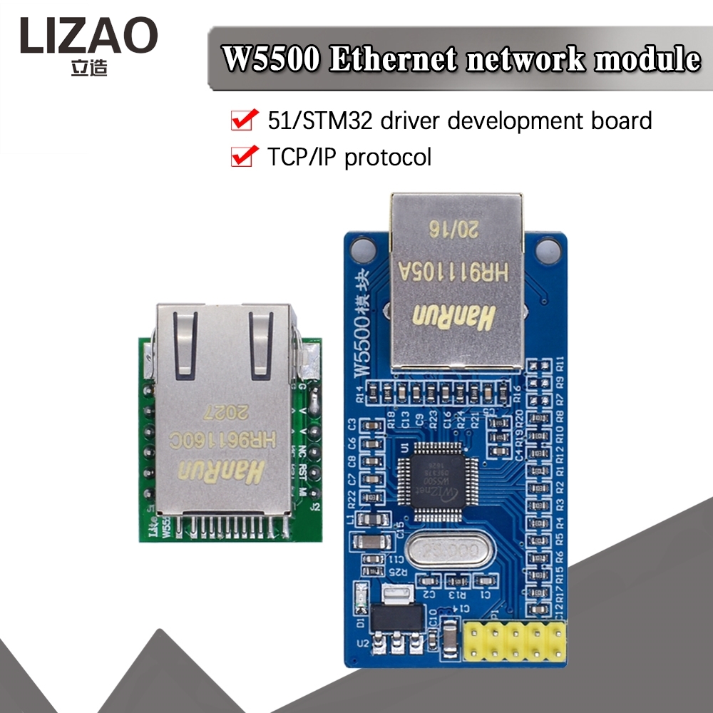 Moduł sieci Ethernet LIZAO W55 – Ethernet Module W5500 recenzja i cena