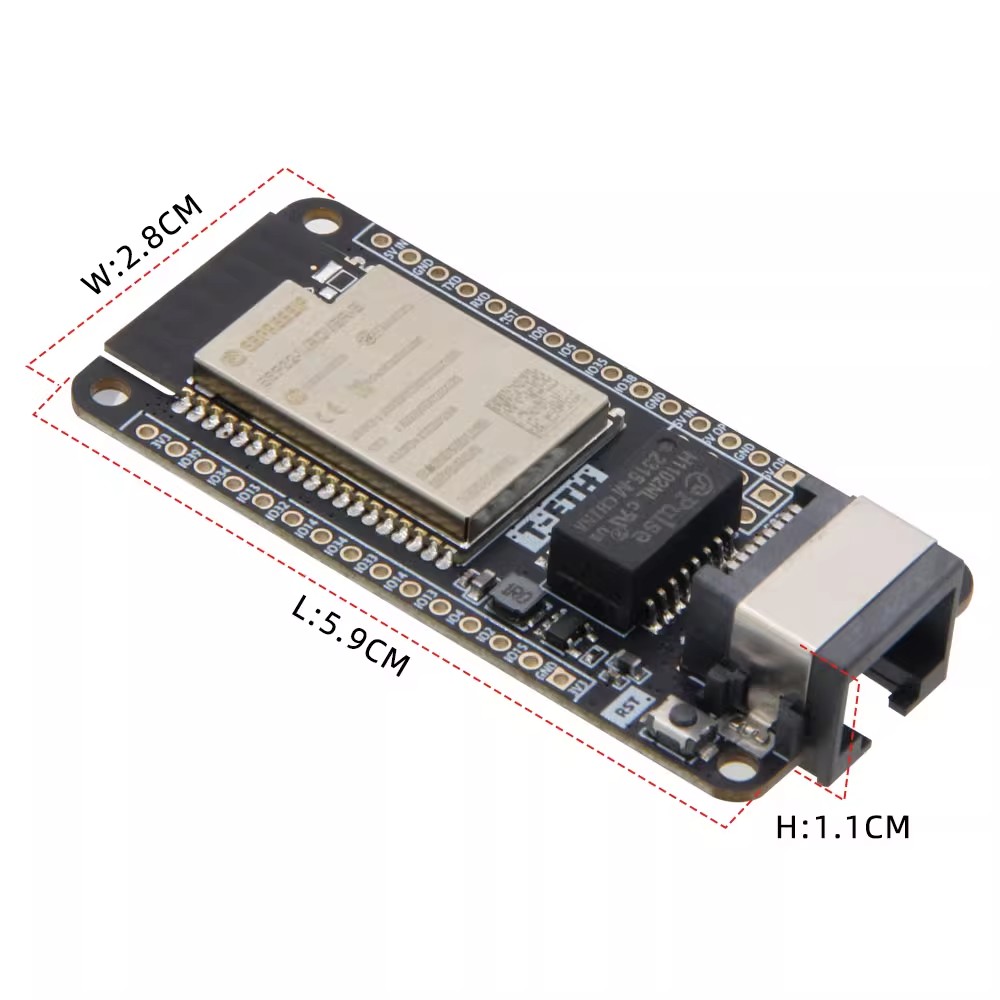 Płytka rozwojowa LILYGO T‑ETH‑ – Ethernet Module W5500 recenzja i cena
